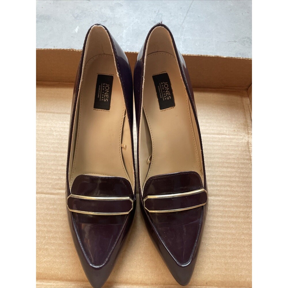 Jones New York Signature sz 8.5 Danae Buckle Brown 3.5 Heel Shoes For Women